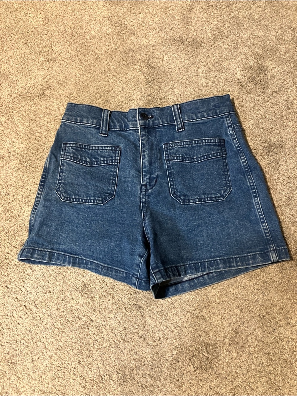 Madewell Dark Blue High-Rise Denim Shorts Size 26
